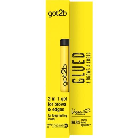 6x Got2b Glued 4 Brows&Edges Gel 16 ml