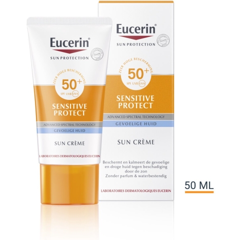 2x Eucerin Sun Sensitive Zonnebrandcrème SPF 50+ 50 ml