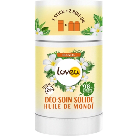 4x Lovea Solid Deodorant Tahiti Monoi 50 gr