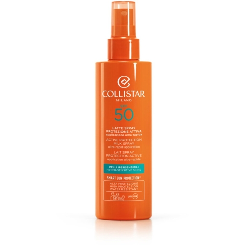 2x Collistar Active Protection Milk Spray Ultra-Rapid Application SPF 50 200 ml