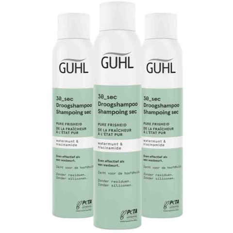 3x Guhl Droogshampoo Pure Frisheid 30 sec 200ml