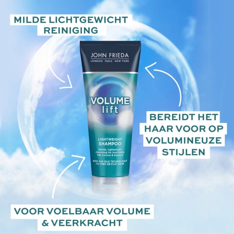 6x John Frieda Volume Lift Shampoo Mini 75 ml