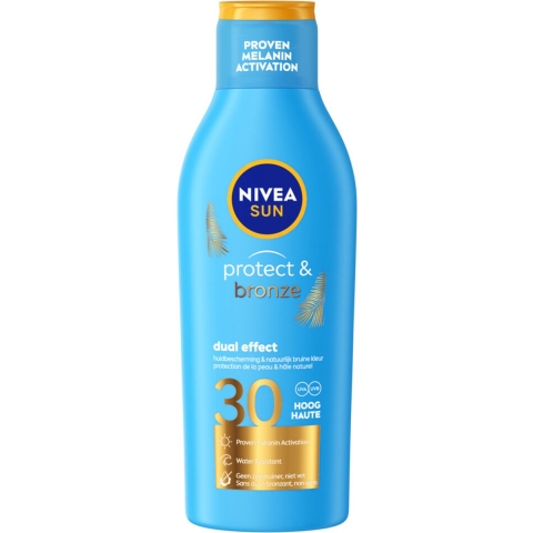 6x Nivea Sun Protect&Bronze Zonnemelk SPF 30 200 ml