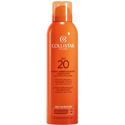 2x Collistar Moisturizing Tanning Spray SPF20 200 ml