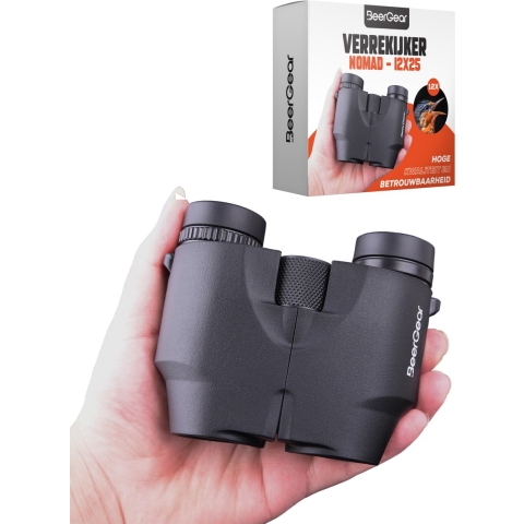 Verrekijker 12x25 - Compact - Spatwaterdicht - Lichtgewicht (260 gram)