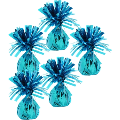 Ballon gewichtjes - 10x - lichtblauw - 170 gram - gewichtjes voor helium ballontrosjes -