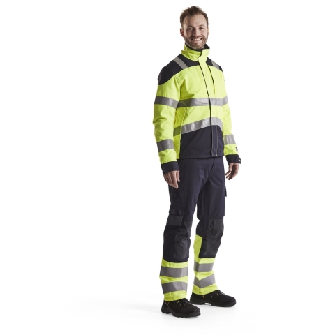 Blåkläder Multinorm werkbroek Inherent 14881512 | Marine/High-Vis Geel | Maat 62 - 7330509622261
