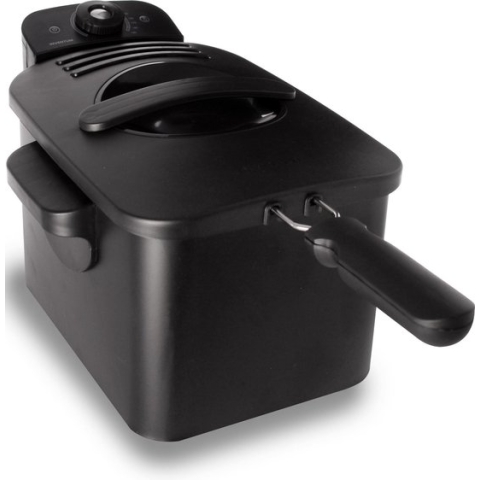 Inventum GF431B - Frituurpan - 3 liter - Tot 190°C - 2200 watt - Koude zone - Friteuse - Zwart