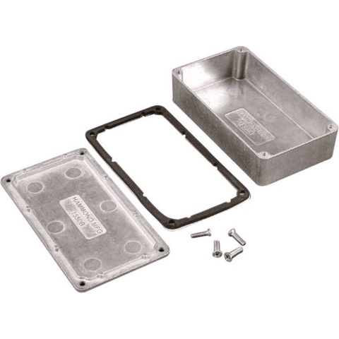 Hammond Electronics 1550WNBK Universele behuizing 250 x 250 x 100 Aluminium Zwart 1 stuk(s)