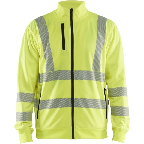 Blåkläder High-Vis Sweatshirt met rits 35632538 | High-Vis Geel | Maat S - 7330509832202