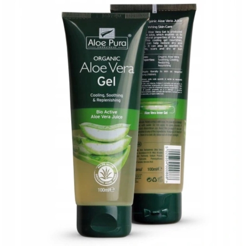 3x Aloe Pura Aloe Vera Gel Organic Original 100 ml