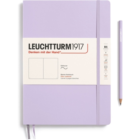 Leuchtturm Lilac, Softcover, Composition (B5), 123 p., plain