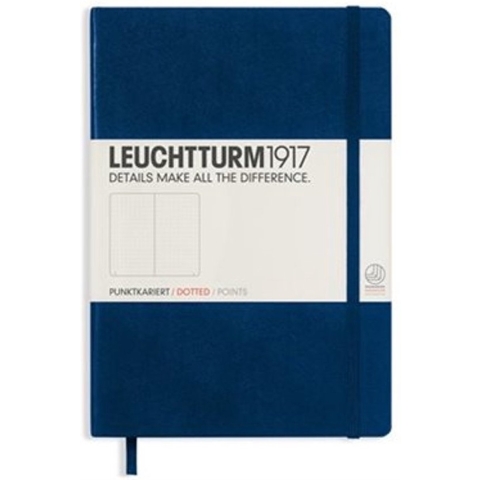 Leuchtturm Navy, Medium (A5), 251 p., dotted