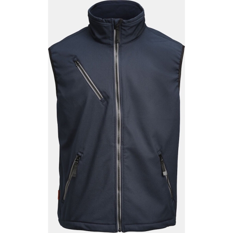 Jobman J7502-dunkelblau-L Jacket Light Softshell vest Maat: L Donkerblauw