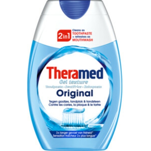 12x Theramed Tandpasta 2 in 1 Original 75 ml