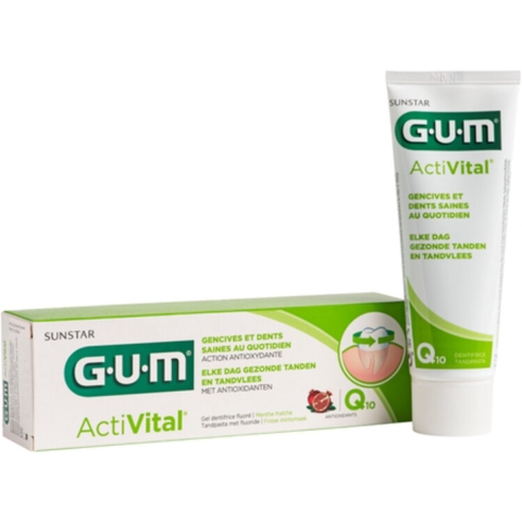 3x GUM Tandpasta ActiVital 75 ml