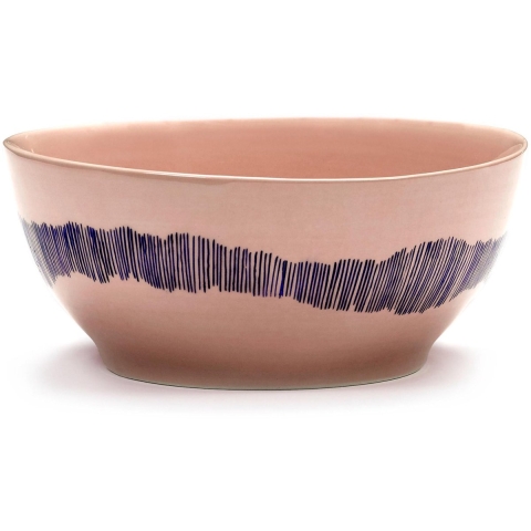 Serax Feast By Ottolenghi KomØ16 Set Van 4 Pink/Blue Stripes