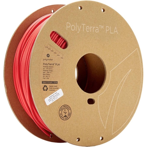 Polymaker 70827 PolyTerra PLA Filament PLA kunststof 2.85 mm 1000 g Rood (mat) 1 stuk(s)