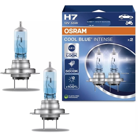 Osram Automotive 4062172387538 Halogeenlamp Cool Blue Intense H7 55 W 12 V