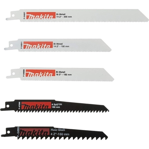 Makita P-83967 Recipro starterset uni 5-delig 5 stuk(s)