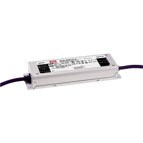 MW Mean Well XLG-240-H-AB LED-driver Constant vermogen 239.6 W 2200 - 6660 mA 27 - 56 V/DC 3-in-1 dimmer, Geschikt voor meubels, Outdoor, PFC-schakeling,