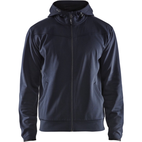 Blåkläder Hoodie met rits 33632526 | Donker marineblauw/Zwart | Maat M - 7330509644485