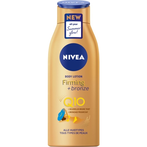 NIVEA Q10 Firming + Bronze Body Lotion - Stevigere Huid en Natuurlijk Gebruinde Look - Hydrateert Intensief - Bodylotion - 400 ml