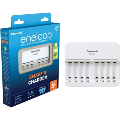 Panasonic BQ-CC63E Batterijlader NiMH AAA (potlood), AA (penlite)