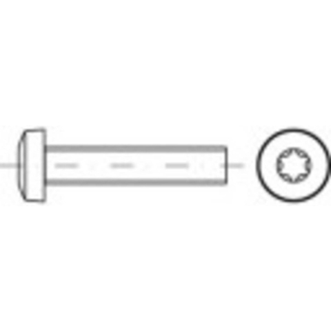 TOOLCRAFT 1068714 Lenskopschroeven M3 25 mm T-profiel DIN 7985 RVS A2 1000 stuk(s)