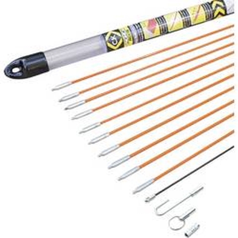 C.K T5410 Cable Einziehstangensatz Mighty-Rod , 10 meter 10 m