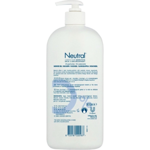 6x Neutral Showergel Parfumvrij 900 ml