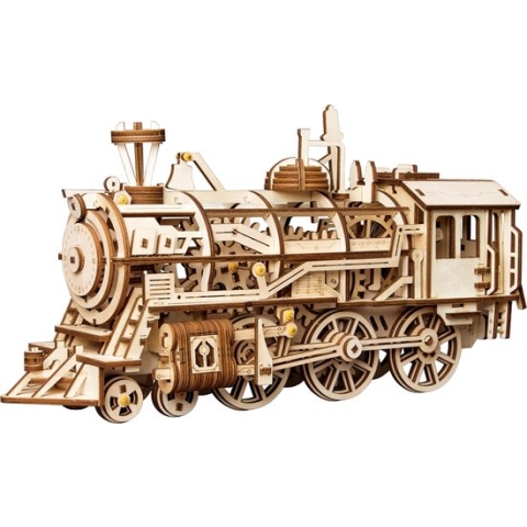 Robotime Locomotief LK701 - Houten Modelbouw