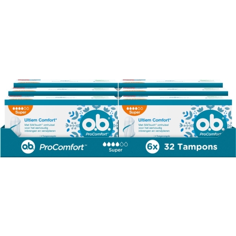 6x OB ProComfort Super 32 stuks
