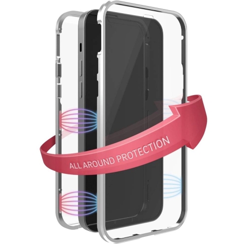 Black Rock 360° Glass Cover Apple iPhone 13 Mini Zilver