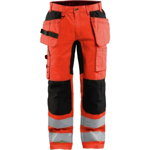 Blåkläder Werkbroek met stretch High-Vis 15521811 | High-Vis Rood/Zwart | Maat 50 - 7330509663752