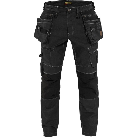 Blåkläder Werkbroek Denim Stretch X1900 19901141 | Zwart | Maat C154 - 7330509532096