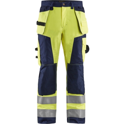 Blåkläder Werkbroek High-Vis 15681811 | High Vis Geel/Marineblauw | Maat 62 - 7330509402375