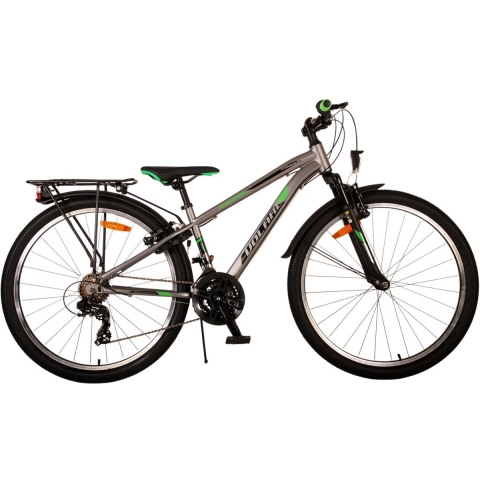 Volare Cross Kinderfiets - Jongens - 26 inch - Grijs - 18 versnellingen - Twee handremmen