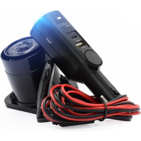 Technaxx TX-168 Auto-alarmsysteem Incl. afstandsbediening, Binnenbewaking, Geïntegreerde LED (knipperend), Geïntegreerde accu, Mobiel inzetbaar,
