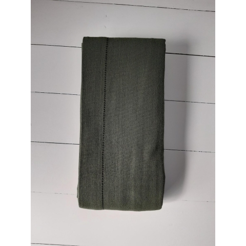 Linen&More Tafelkleed Indi Army Green 140x250 cm Groen