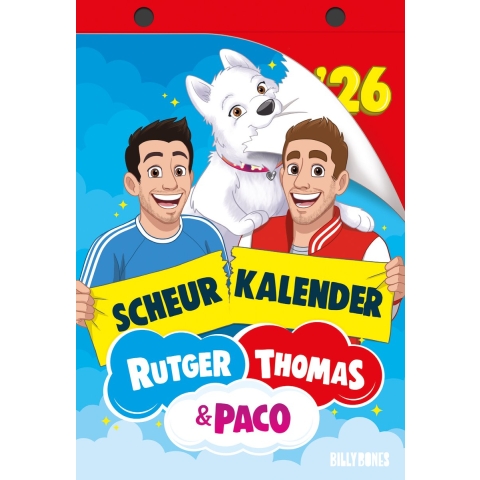 De scheurkalender van Rutger, Thomas & Paco 2026 (Kalender)