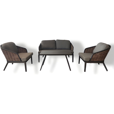 Loungeset Hawaii Nature Grey Oosterik Home - Oosterik home