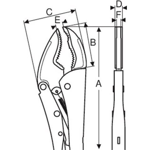 Bahco ideaalklemtang 250 mm | 2957-250