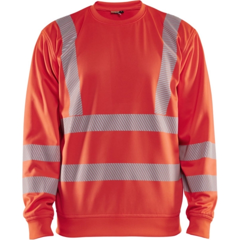 Blåkläder High-Vis Sweatshirt 35622538 | High-Vis Rood | Maat M - 7330509832110