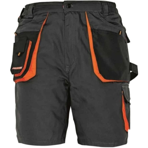 Cerva CRV Emerton Korte Werkbroek 03100003 | Kleur Zwart/Oranje | Maat 48 - 00.200.001.48