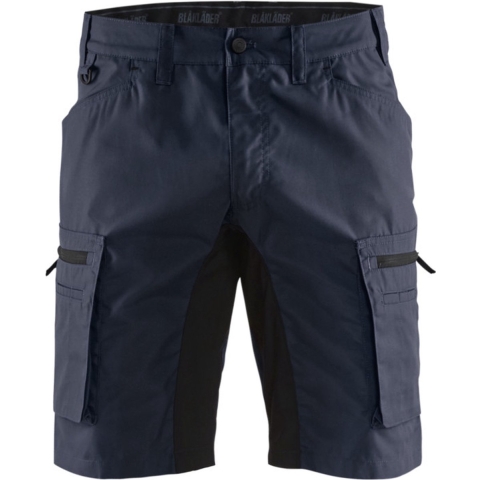 Blåkläder Service short stretch 14491845 | Donker marineblauw/Zwart | Maat 56 - 7330509535813