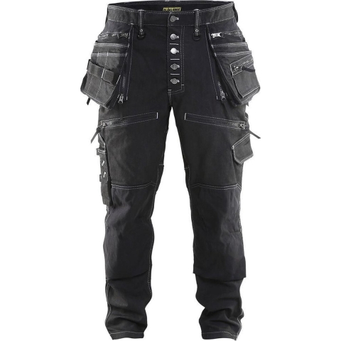 Blåkläder Baggy Denim Stretch X1900 19991141 | Zwart | Maat C50 - 7330509493229