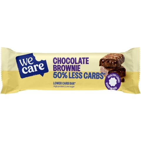 5x WeCare Lower Carb Bar Chocolate Brownie 60 gr