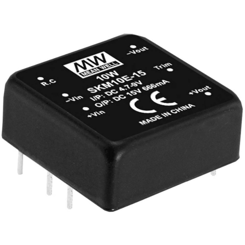 MW Mean Well SKM10E-15 DC/DC-convertermodule 666 mA 10 W Aantal uitgangen: 1 x Inhoud 1 stuk(s)