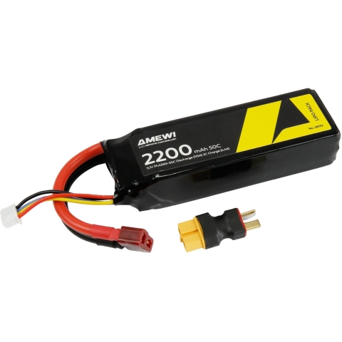 Amewi LiPo accupack 11.1 V 2200 mAh Aantal cellen: 3 Softcase XT60